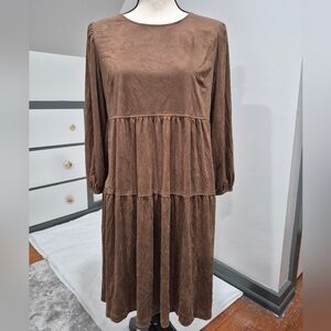 EUC Tommy Hilfiger Suede Feel Boho Tiered Dress